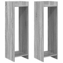 vidaXL Planteholder 2 stk. Grå Sonoma 30 x 30 x 100 cm Konstruert tre