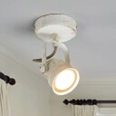 Lindby Hvit LED-spot Leonor med GU10-pære