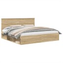  Sengestamme med hodegjerde Sonoma 200 x 200 cm Massiv furu
