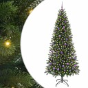  Kunstig juletre med 300 LED med stativ grønn 210 cm PE og PVC