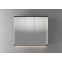 Linn Bad Sogn speilskap 100x84 cm matt sort