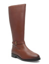 Tommy Hilfiger Th Buckle Riding Lthr Long Boot - Brown - 41