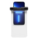 Spigen Aqua Shield Vanntett Mobildeksel for Smartphones (opptil 6.9") - Svart/Gjennomsiktig