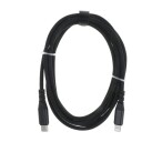 DACOTA PLATINUM USBC-LIGHTNING KABEL 2 M, SVART