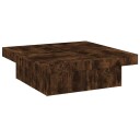 vidaXL Salongbord røkt eik 90x90x28 cm konstruert tre