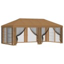  Teltduk med sidevegger Beige 600,5 x 300,5 cm Polyester