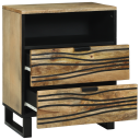  Nattbord 50x33x60 cm laget av solid mangotre.