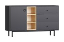 Papias Sidebord 130 cm   Antrasitt