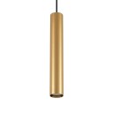 Lindby pendellampe Linaro, 40 cm, gull, 1-faset, Ø 6 cm
