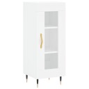 vidaXL Skjenk hvit 34,5x34x90 cm konstruert tre