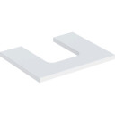 GEBERIT ONE bordplate 600x470x30mm utskjæring i midten for høy kompakt kum