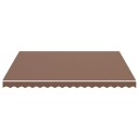 vidaXL Erstatningsduk for markise brun 4x3,5 m