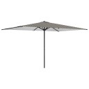 vidaXL Hageparasol 200 x 300 cm Polyester Rektangulær Svart og Hvit