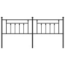  Sengegavl i metall svart 200 cm 8720845883553