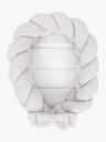 Meowbaby Bearly Babynest Med Flettet Beskyttelse Offwhite
