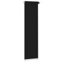 vidaXL Utendørs rullegardin 60x230 cm svart HDPE