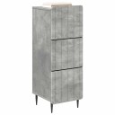vidaXL Skuffeskap Betonggrå 33 x 34,5 x 92 cm Konstruert tre