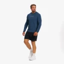 RevolutionRace Herre > Overdeler > Langermede skjorter Direction Active Long sleeved T shirt Herre Insignia Blue Størrelse:XL