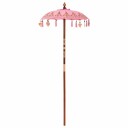vidaXL Balinesisk Parasol Rosa 95 x 95 x 260 cm