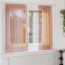  Voilegardiner med hemper 2 stk terrakotta 140x140 cm 8721158553379