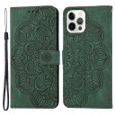 Trolsk Lommebokdeksel Mandala Blomst (iPhone 14 Pro) Rød