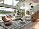 Denimteppe   Ally svart/off white Størrelse: 80 x 200 cm
