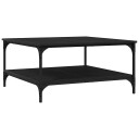 vidaXL Kaffebord Svart eik 80 x 80 x 40 cm Konstruert tre