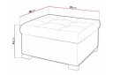Trefor Fotpall 68 cm -