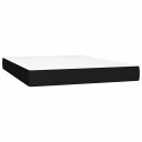 vidaXL Pocket Spring Sengemadrass Medium Svart 140x200x20 cm Stoff