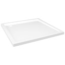 vidaXL Kvadratisk dusjbrett ABS hvit 80x80 cm