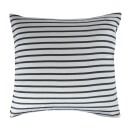 Borg Living Putetrekk - 60x63 cm - 100% Bomullssateng​​​​​​​ - Narrow lines black