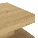 vidaXL Sofabord lysebrun 60x60x35 cm MDF