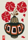 Red Ukiyo Flowers Plakat / 40x50