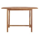vidaXL Utendørs spisebord 110x110x75 cm heltre teak