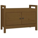 vidaXL Gangbenk honningbrun 80x40x60 cm heltre furu