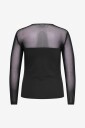 Only Carmakoma   Topp Carlivelove Ls Mix Bodytop Jrs   Svart