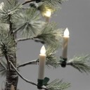 LED juletrebelysning med fjernkontroll og realistisk lav effekt   16 pakning