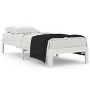 vidaXL Sengeramme hvit heltre 75x190 cm 2FT6 Small Single