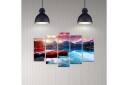 Dekorativ MDF maling 5 Deler 20x60 cm Flerfarget