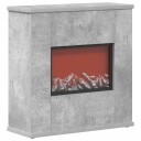 vidaXL Elektrisk peis Betong 47 x 18 x 48 cm Konstruert tre