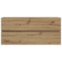 Vidaxl Servantskap artisan eik 100x38,5x45 cm konstruert tre 856253