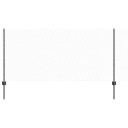 vidaXL Sekskantet gjerde med post 10 x 0,8 m PVC belagt stål Grå Mesh