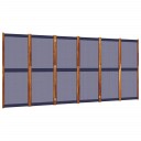  Romdeler 6 paneler mørkeblå 420x180 cm 8721012464292
