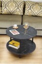 Sofabord Hanah Home Peka Square Ø60 x H43 cm Marmor   Marmor