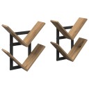 vidaXL Vegghengt Flytende Hylle 2 stk. Artisan eik 43 x 15 x 47 cm