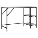  Skrivebord grå sonoma 120x50x75 cm metall og konstruert tre
