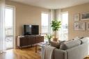 Peyra Ribbet TV benk 120 cm   Valnøtt