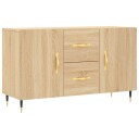 vidaXL Skjenk sonoma eik 100x36x60 cm konstruert tre