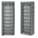 Tekstilklesskap garderobe med hyller for klær og sko ModernHome