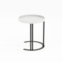 Sidebord HOME4YOU Keira 40x45 cm Hvit - hvit